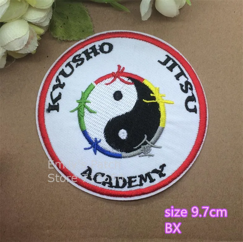 Новое поступление 10 шт. китайские вышитые нашивки Тайцзи железный значок