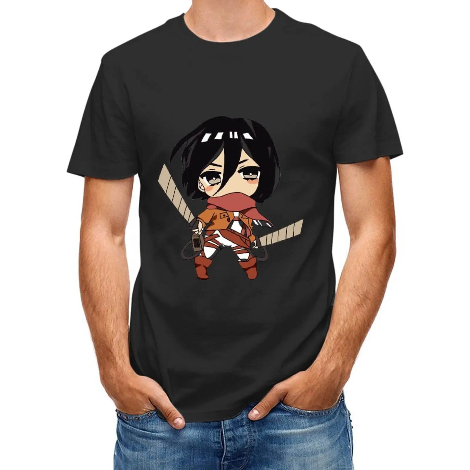 

shingeki no kyojin Print Men T shirt Cartoon Summer 100%Cotton Top Ladies T Shirt Graphic Male Tee T-Shirt