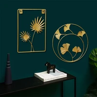 modern light luxury golden hollow wall hanging hallway wall decorations bedroom sofa background wall simple art ornaments