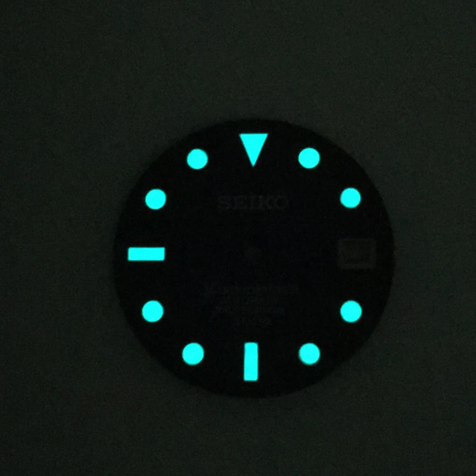 S 28.5 watch dial dial replacement  modified dial Luminous lettering for NH35A movement CA5-1