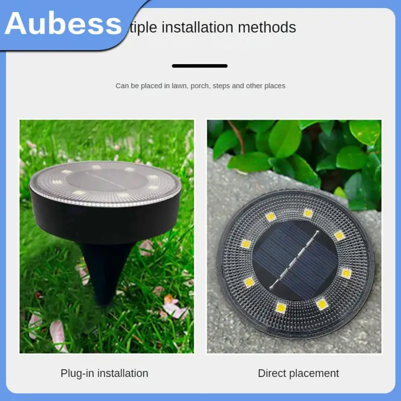 

Light Control Spotlight Outdoor Solar Deck Lights Ip68 Waterproof Way Garden Lights Buried Courtyard Lamp 8 Smd Intelligent