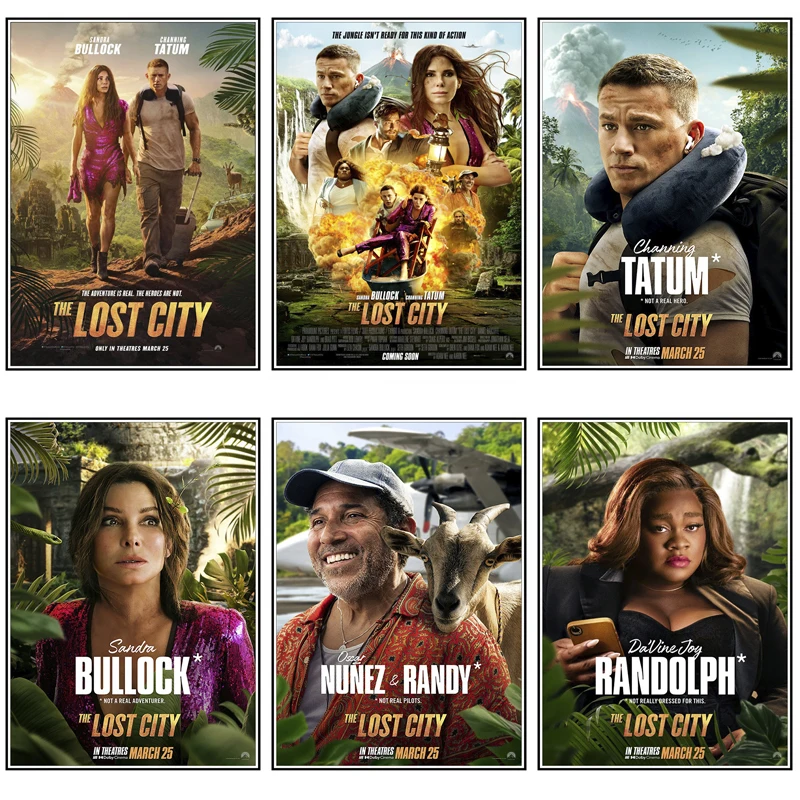 

The Lost City Movie Print Art Canvas Poster For Living Room Decor Home Wall Picture