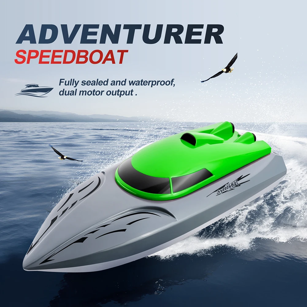 

20KM/H RC Boat 2.4 Ghz High Speed Racing Speedboat Remote Control Ship Water Game Kids Toys Electric Underwater Toys