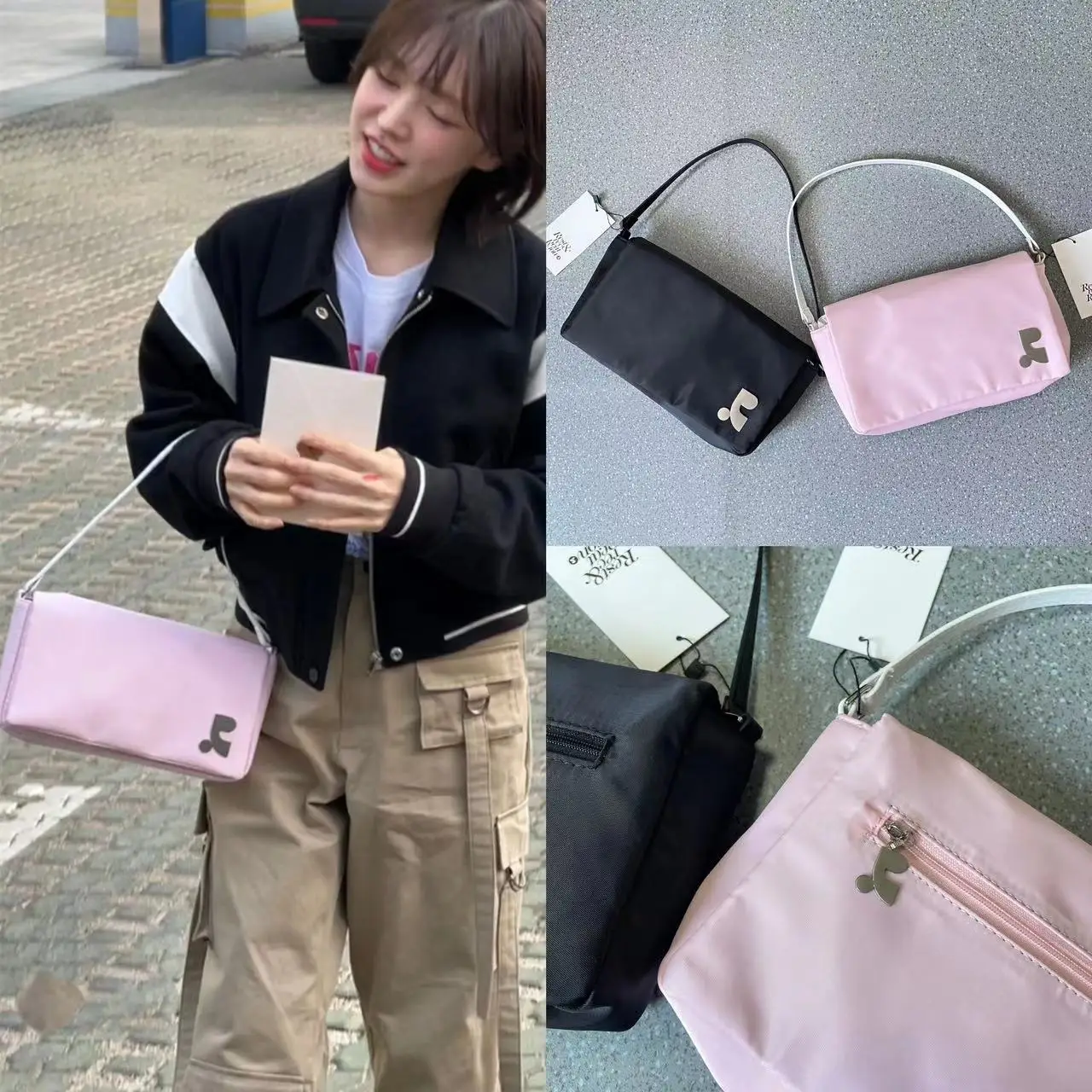 

Korean Restandcreation versatile one shoulder handbag shopping bag