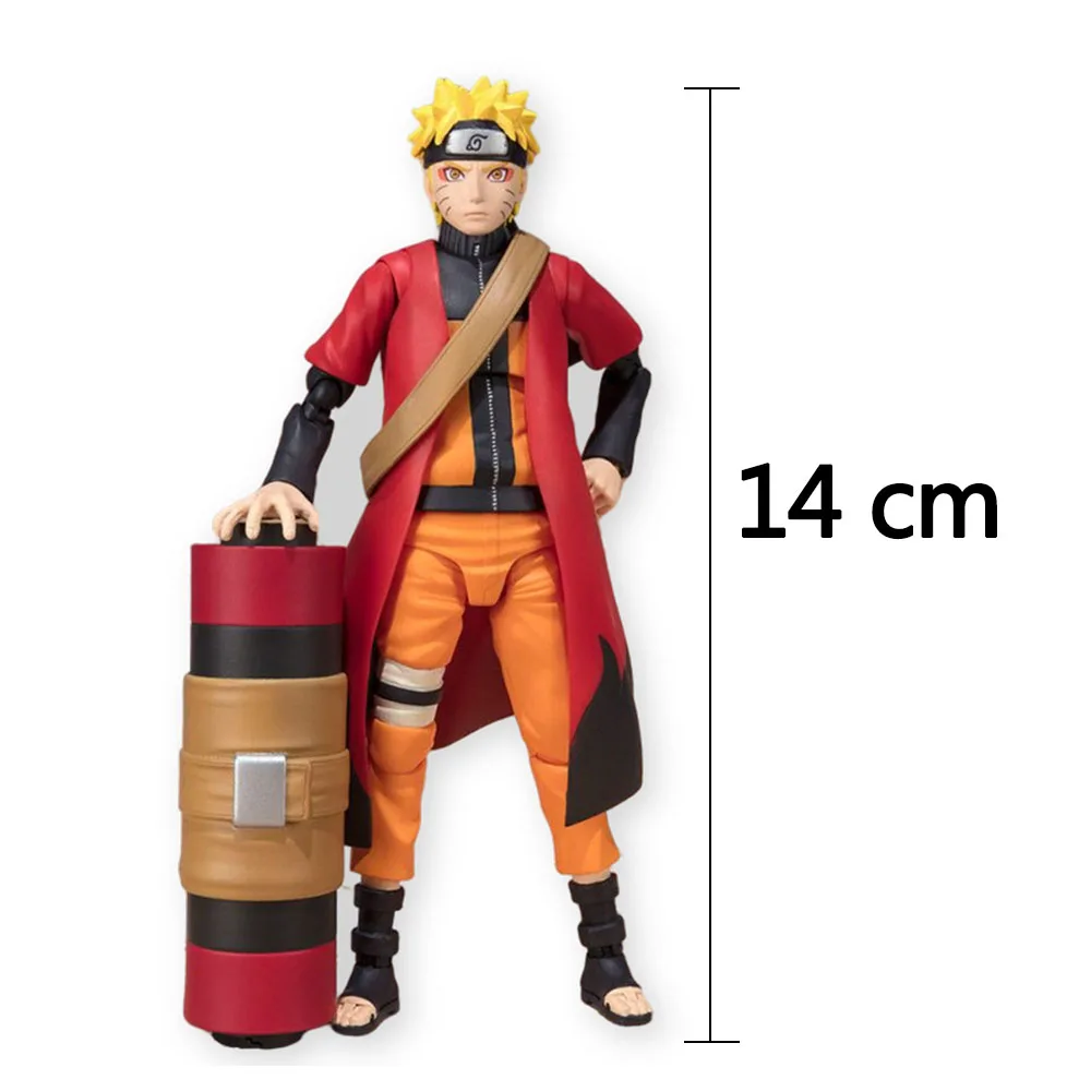 

Anime Uzumaki Naruto Figure SHF Fairy Mode Cartoon NARUTO Shippuden 14cm Action Figure Model Toys Room Ornament Gift