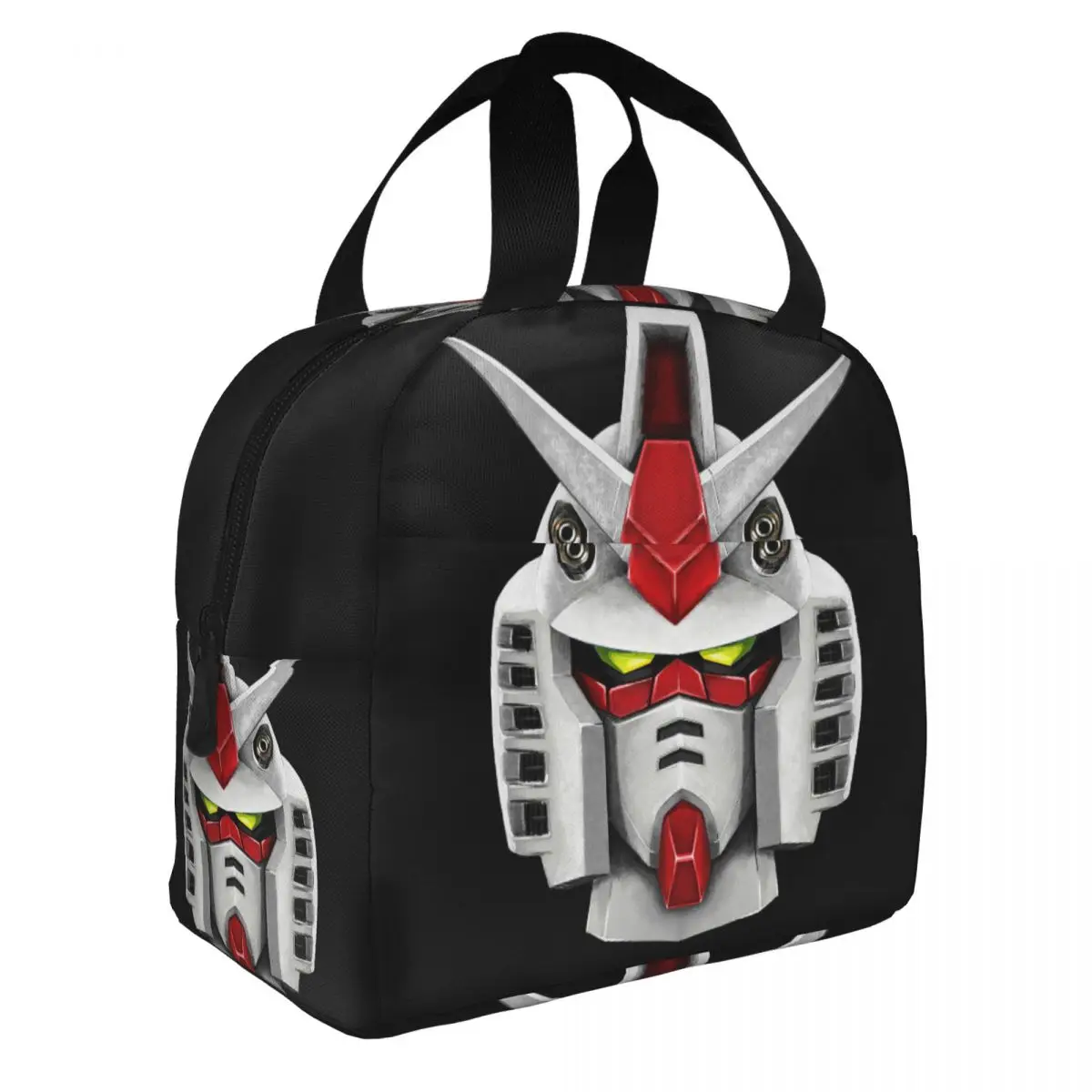 Gundam Lunch Bento Bags Portable Aluminum Foil thickened Thermal Cloth Lunch Bag for Women Men Boy