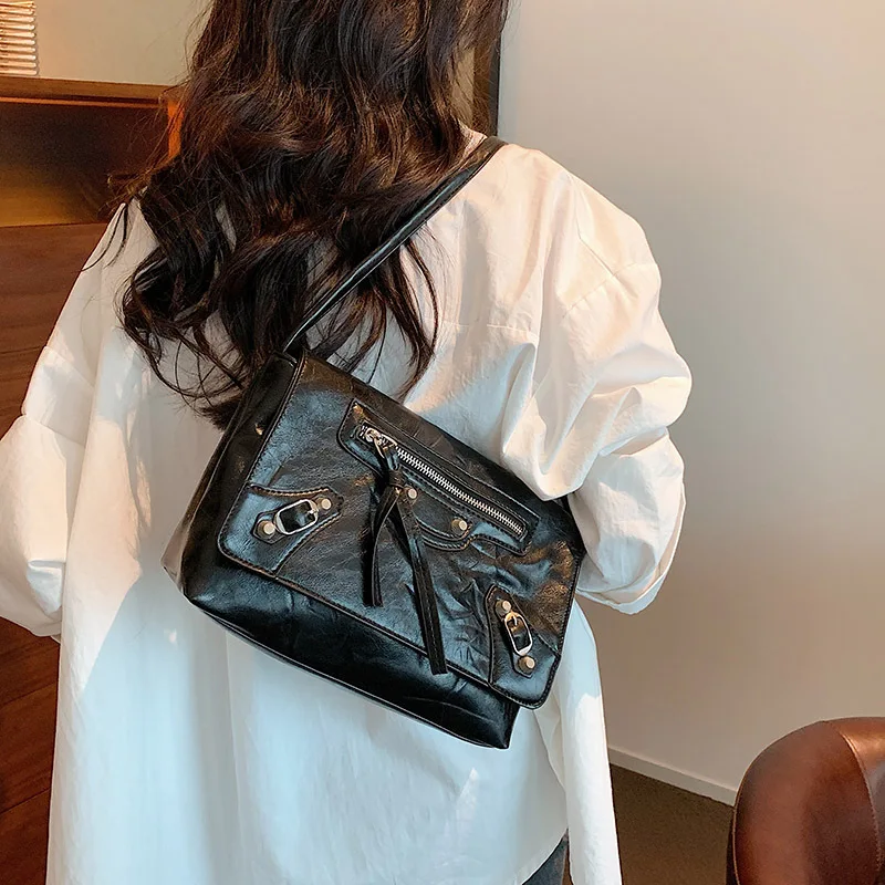 CGCBAG Fashion Luxury Designer Shoulder Bag For Women Lage Capacity Tote Bag High Quality PU Leather Vintage Ladies Handbags