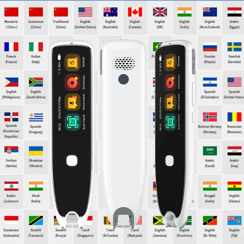 

Portable 112 Languages Translation Pen Voice Scan Translation Pen Scanner Instant Text Scanning Reading Translator Device Pen