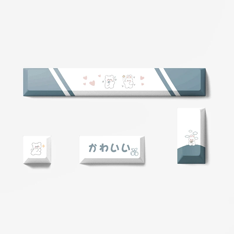 

4Pcs Keys Cherry Profile PBT Keycaps For Mechanical Keyboard Kawaii Keyboard DIY Personality Cute Player Custom Key Caps