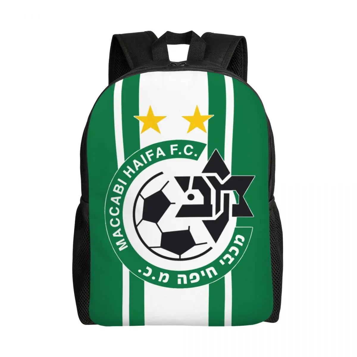 

3D Print Maccabis Haifa Backpacks for Boys Girls School College Travel Bags Men Women Bookbag Fits 15 Inch Laptop