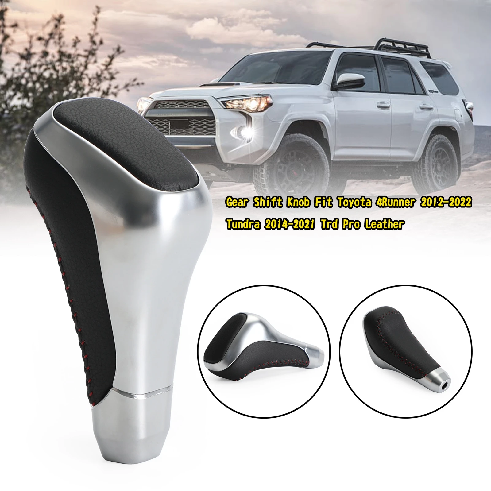 

Artudatech Gear Shift Knob Fit For Toyota 4Runner 2012-2022 Tundra 2014-2021 Trd Pro Leather Car Accessories