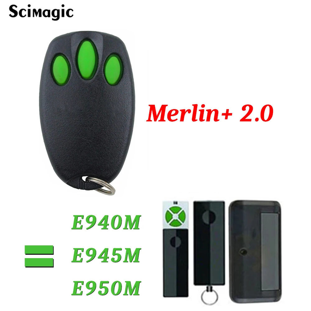 

LIFTMASTER Merlin+2.0 E945M Garage Door Remote Control Clone Garage Gate Opener For MERLIN E943 E945M E950 MT100EVO MT60EVO