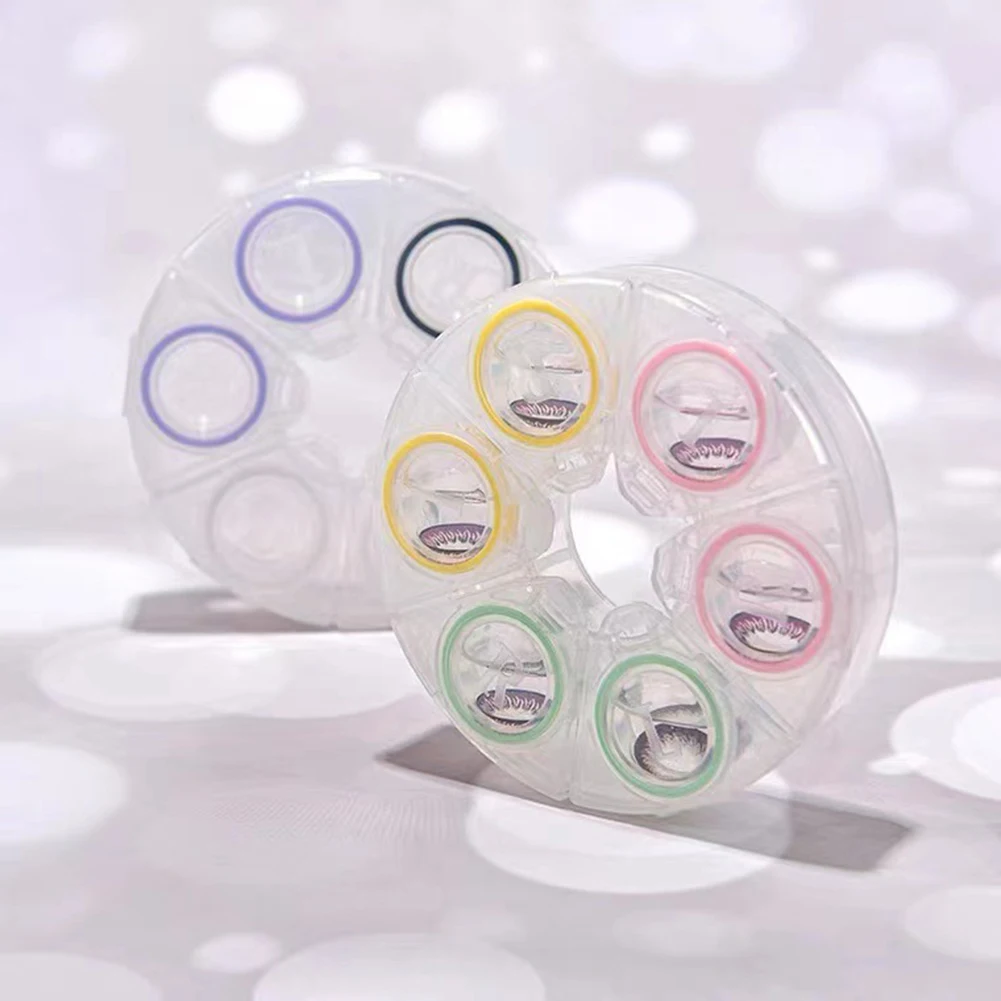 

3 Pairs Contact Lens Case Eye Contact Lens Women Travel Contact Lenses Case Soak Container Lenses Box For Beauty Pupil