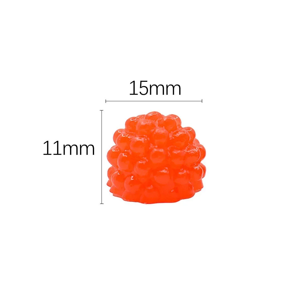 

Миниатюрные кабошоны из смолы, малина, 10 шт.