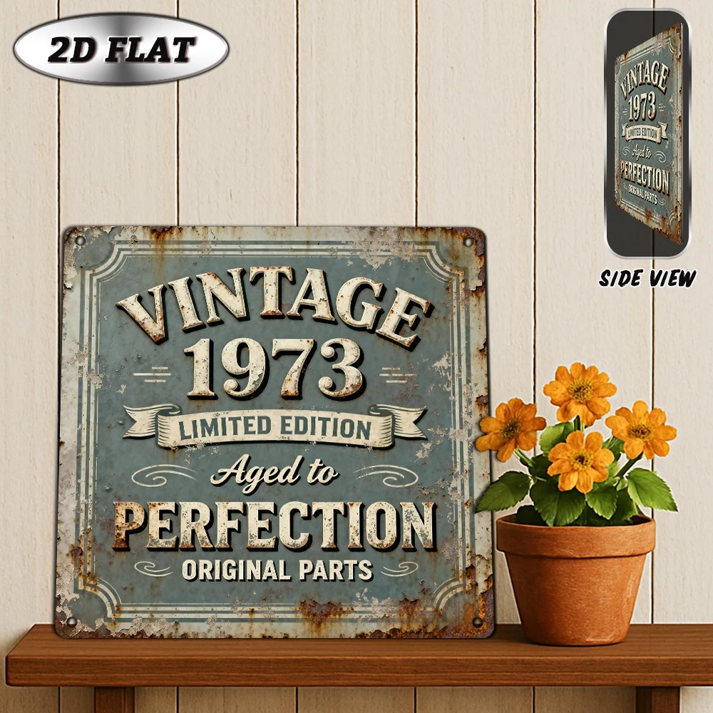 

Винтажная металлическая табличка CIFBUY 8x8 дюймов