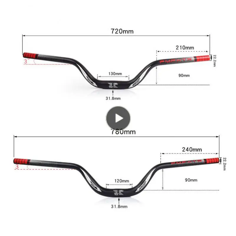 

With Large Angle Mountain Bike Handlebars 720mm 780mm Straight Handlebar Universal Bike Leader Handlebar Swallow Handlebars