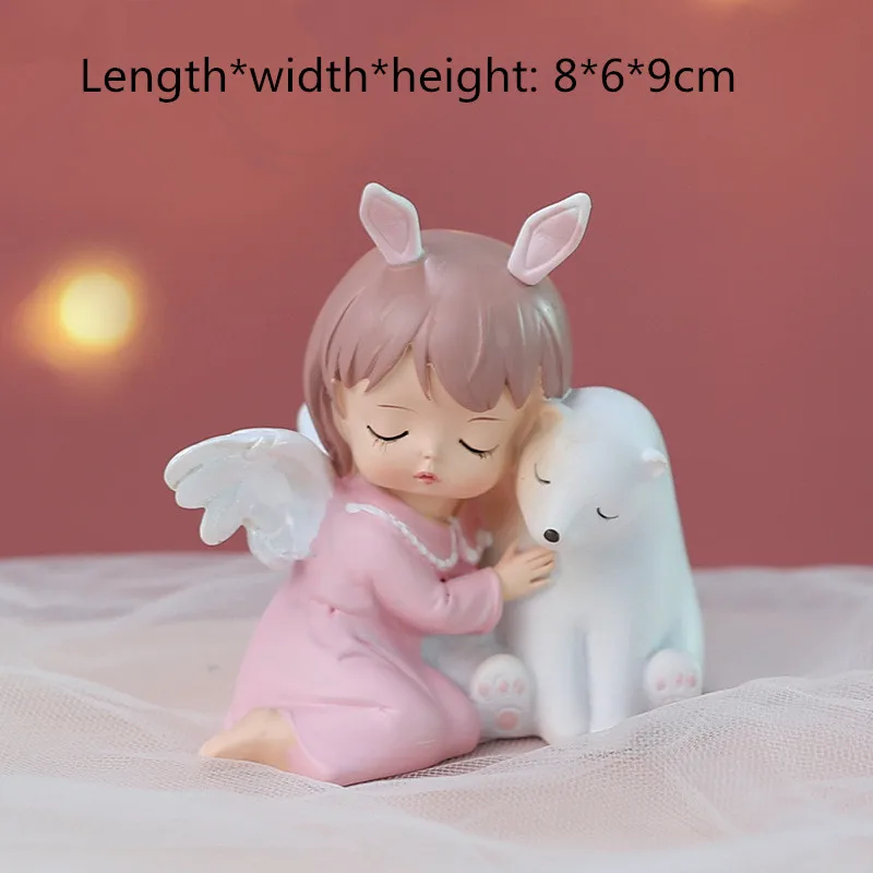

Angel Girl Modern Art Sculpture Kids Birthday Gift Baby Room Statue Ornaments