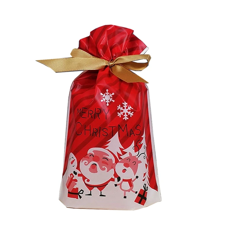 

Рождественская Яркая сумка, праздничный декоративный мешок