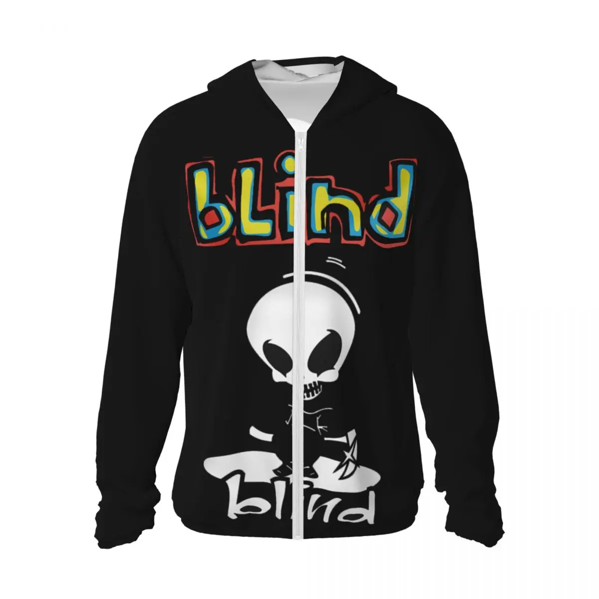 

3D Printing Blinds Sun Protection Clothing Summer Unisex Hooded Beach Long Sleeve Sun Protection Clothing Long Sleeves