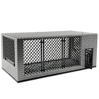 moc city police prison cage building blocks toy building model boy child educational gift