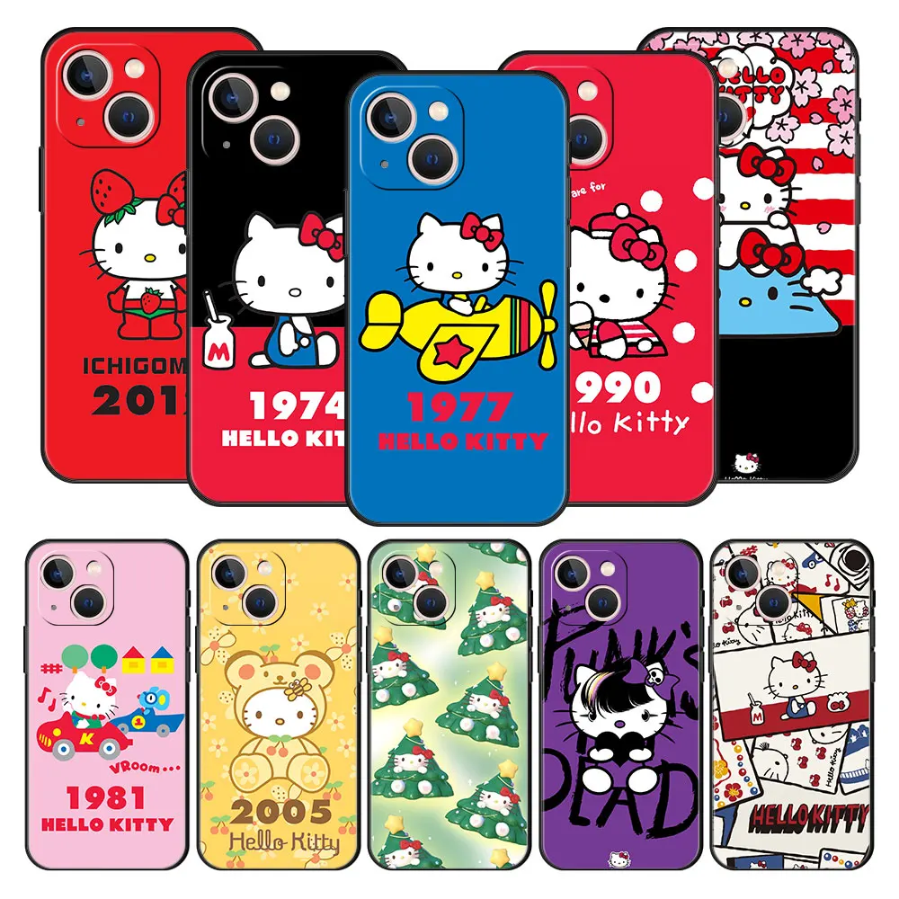 

Phone Case Cover for Oppo A74 A93 A54 A53 A16 A15 A9 A5 A52 A5s Armor Phone Fashion Capinha Trend Matte Hello Kitty Retro