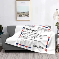 a letter to my daughter blanket express love fleece awesome soft throw blanket for coverlet springautumn 09