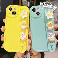 wrist strap holder summer silicone case for iphone 11 12 13 pro max xs x xr 7 8 plus se 2020 bumper back cover coque phone shell