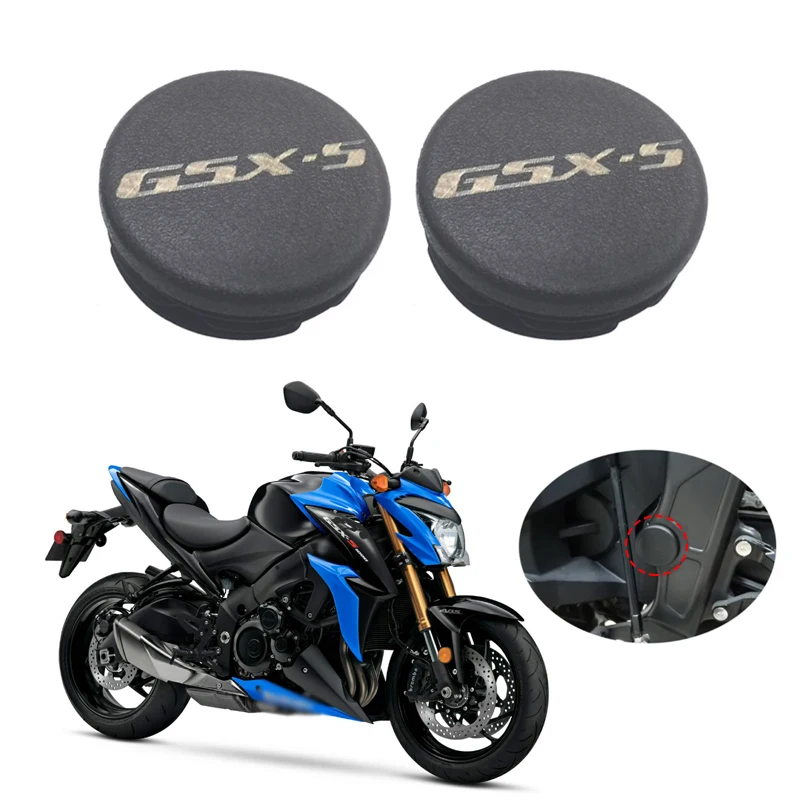 

2PCS Frame Hole Cover Caps Plug Decorative Frame Cap Set For Suzuki GSX-S1000F GSX-S1000 GSX-S1000GT GSXS1000/F/GT 2015-2022