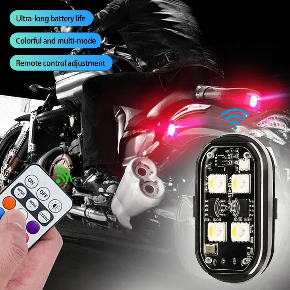 Фото RGB LED-фонари для мотоциклов, стробоскопы, перезаряжаемые беспроводные световые приборы, сигнальные огни для самолетов, вертолетов №2