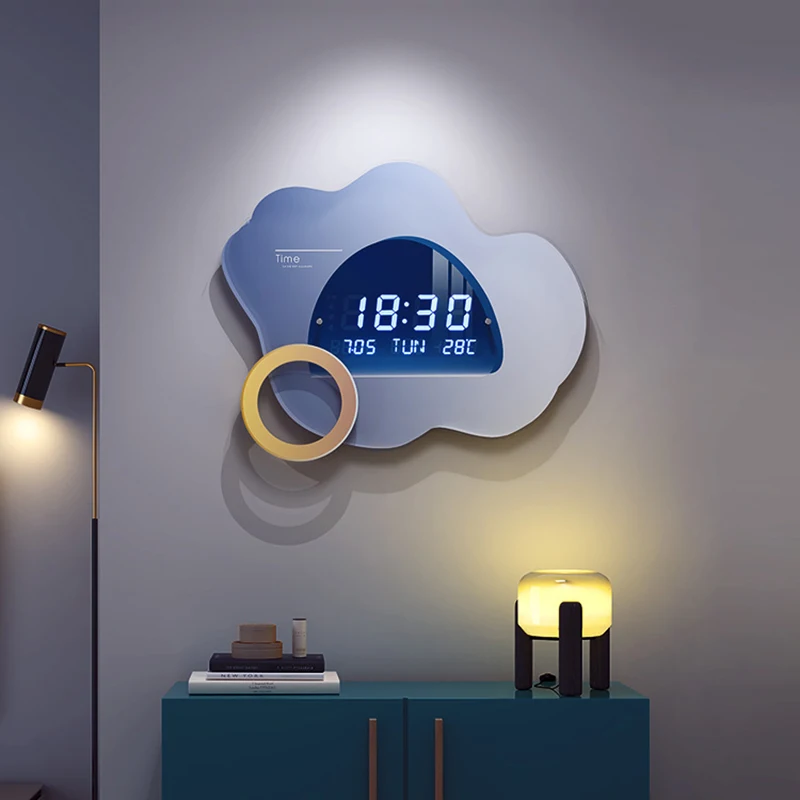 

Luxury Stylish Luminous Wall Clock Arabic Large Silent Acrylic Mechanism Wall Clock Minimalist Reloj Pared Grande Home Decor