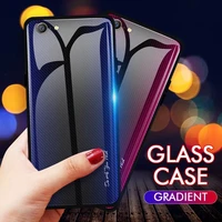 gradient stripe phone case for oppo realme x c35 c25 c21 c20 c12 9i 8pro gt2pro tempered glass coque for a73 a79 a57 a39