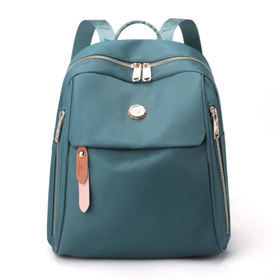 Women Backpacks For Teenagers Nylon Backpacks Solid Color Waterproof  Campus Leisure Schoolbags Backpacks
