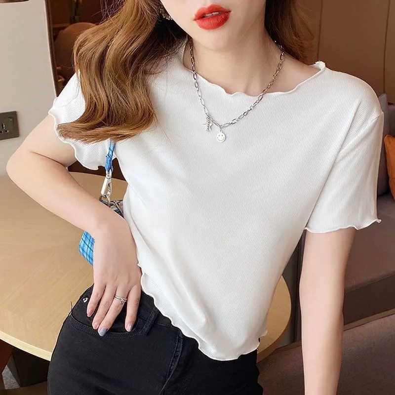 

Short t-shirt women 2022 new women Black