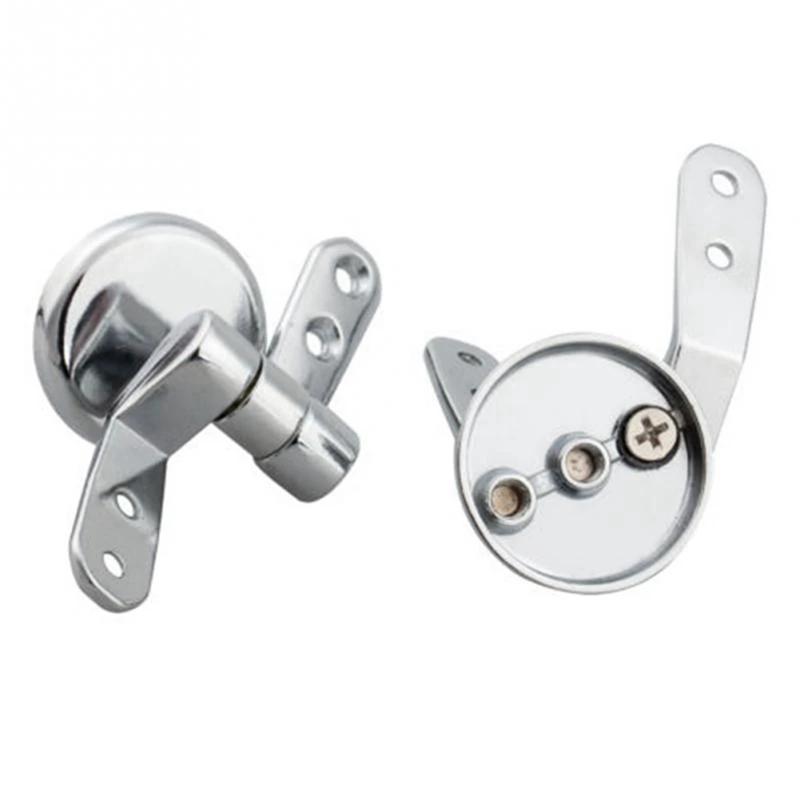 

4X Alloy Replacement Toilet Seat Hinges Mountings Set Chrome With Fittings Screws For Toilet Accessories