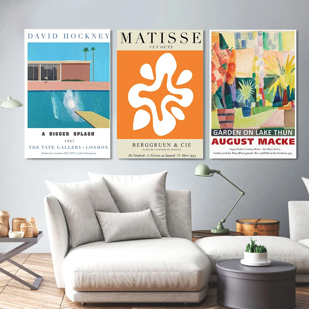 Абстрактный постер классического художника для дайвинга выставки цветов печати