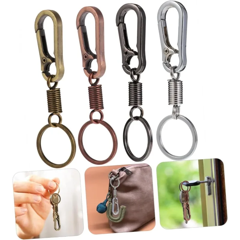 Брелок на шнурке с застежкой бронзовый винтажный крючок ручным вращением