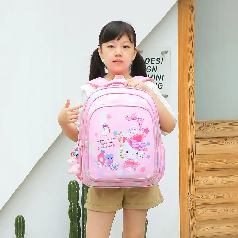 Новый детский рюкзак Hello Kitty для начальной школы 1-3 класс вместительный девочек