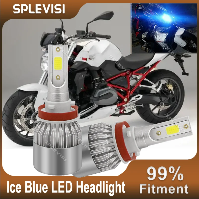 

Upgrade COB LED Headlight Ice Blue Replace For BMW R1200R Classic Standard ABS 2006 2007 2008 2009 2010 2011 2012 2013 2014 2015