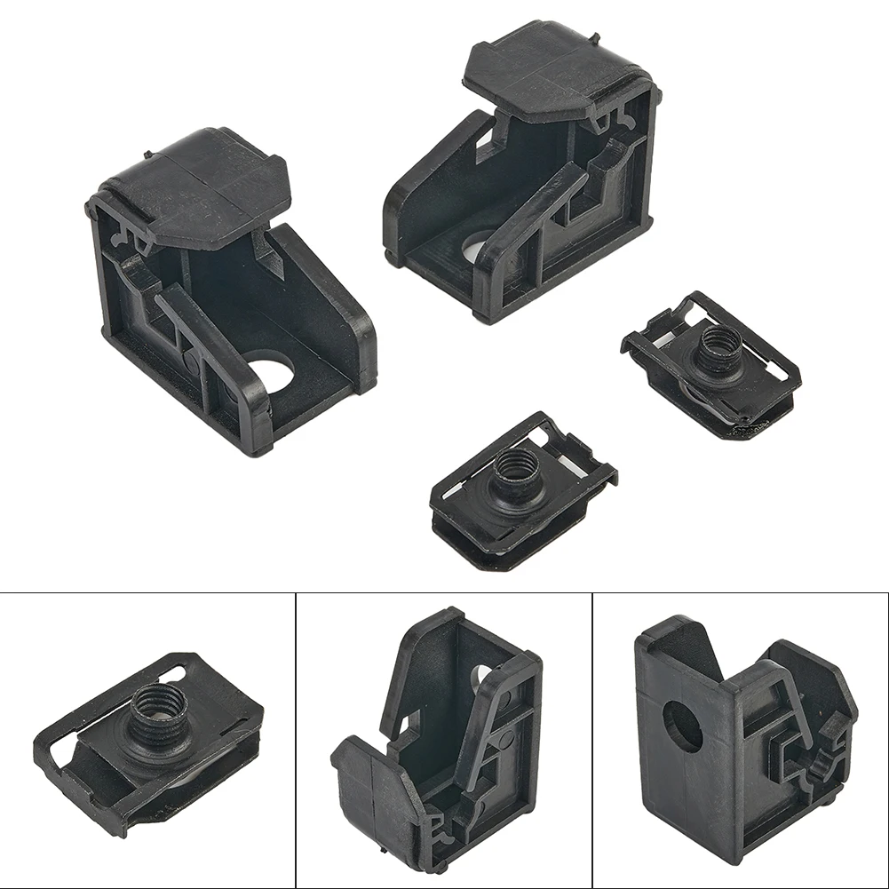 

2pcs Black Plastic Headlight Mounting Clip Bracket Headlight Repair Kit Left Right 6R0941511 For For Polo 6R Car Accessory