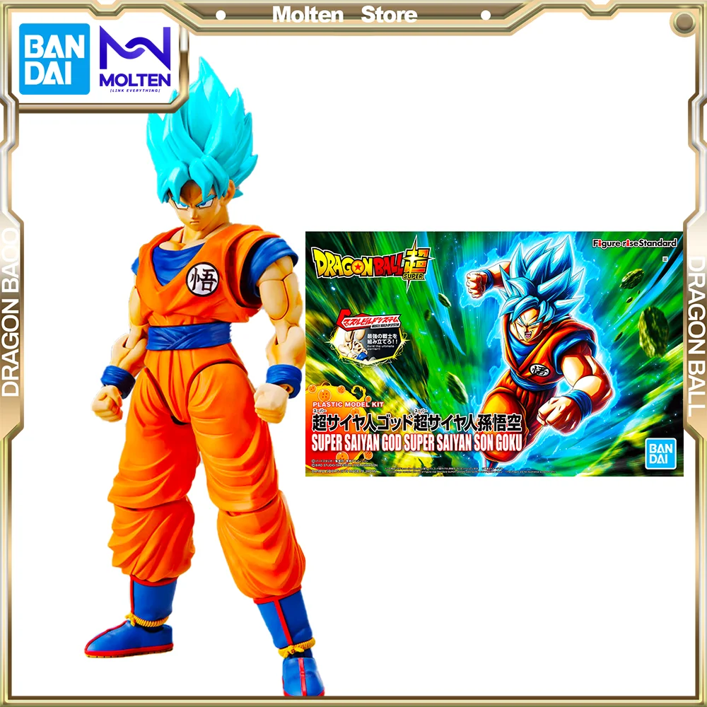 

BANDAI Original Figure-rise Standard Dragon Ball Super SSG Super Saiyan Goku (New Packaging) Model Kit Action Anime Figure