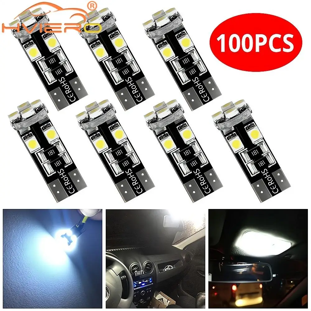 Canbus White T10 194 W5W Светодиодная Автомобильная Сигнальная Лампа Безоблоксная Для