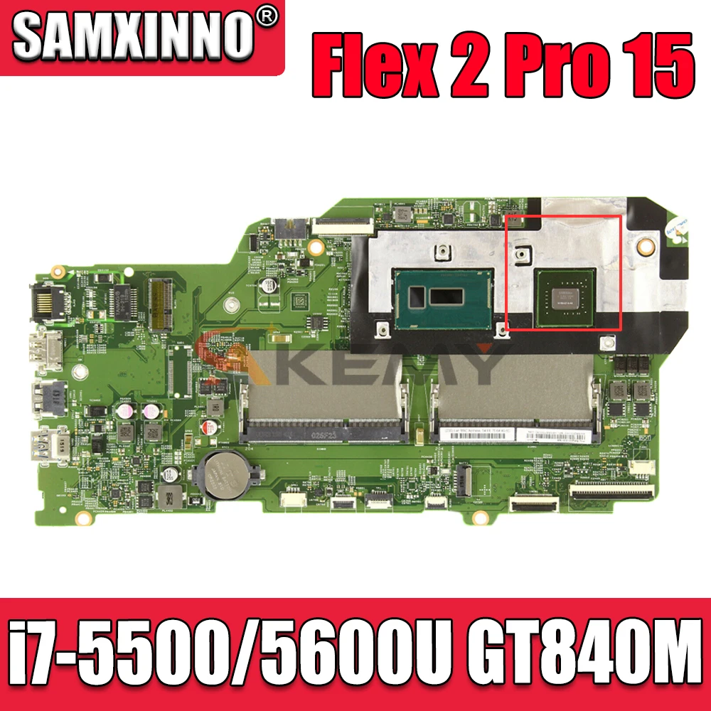 

13286-2 48,03g01. 0021 для Lenovo Flex 2 Pro 15 материнская плата для ноутбука i7-5500/5600U ЦП GT840M 2 Гб видеокарта 100% полностью протестирована