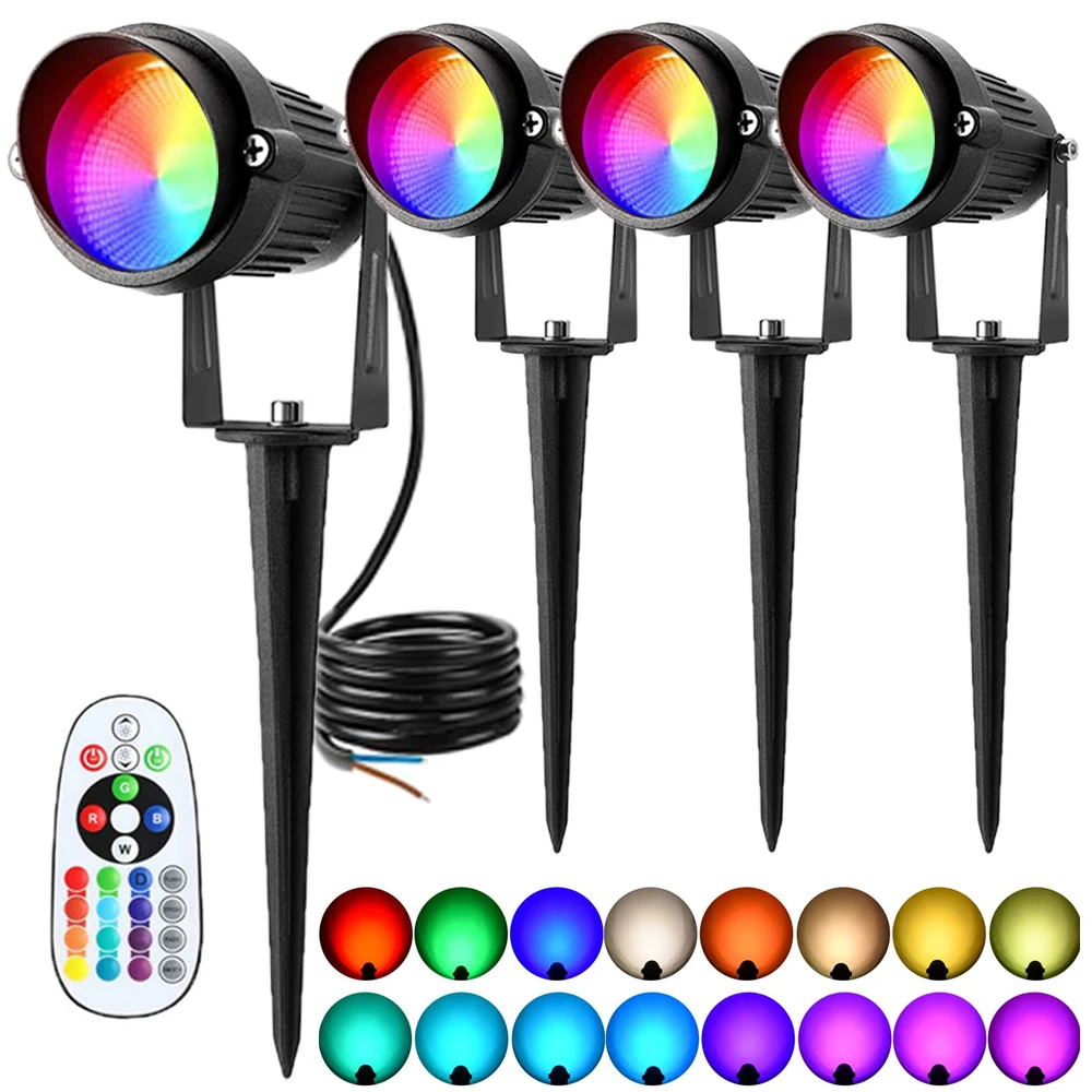 

Aesyzo RGB теплый белый газонный светильник 10 Вт