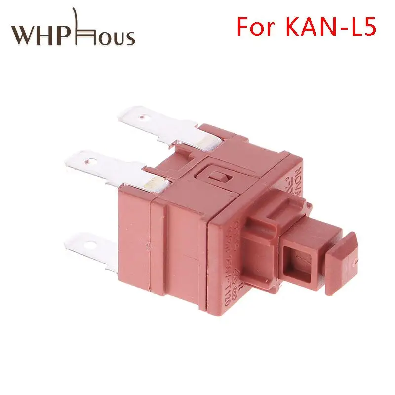 

Power Switch Push Button KAN-L5 Switch 7.5A 250V AC 4 Pin ON OFF T120 Water Heater Vacuum Cleaner