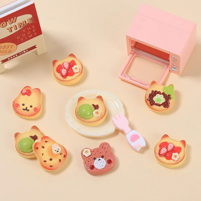 Миниатюрный Кукольный домик еда жареное яйцо тост с сыром модель для кукол