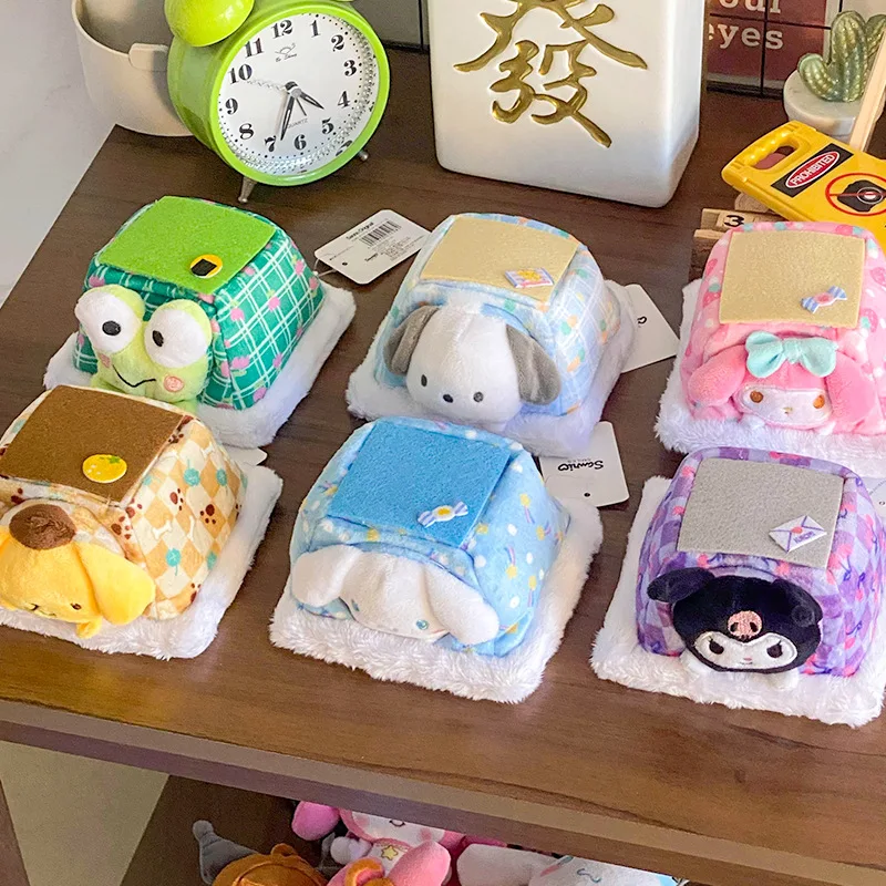 

2023 Sanrio Kuromi My Melody мультяшная Мягкая Плюшевая Кукла комикс наружный креативный декор комнаты милый подарок на день рождения для девочек