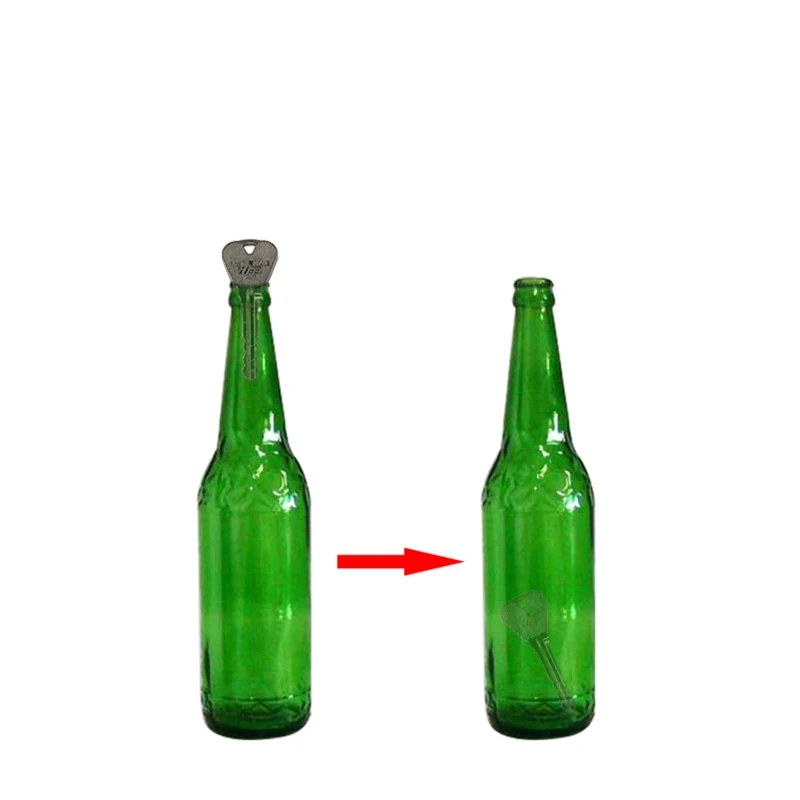 

1set Funny Magic Folding Key Crossing Into The Bottle Ring Magic Tricks Props Toys For Kids Adult Party Games Performance