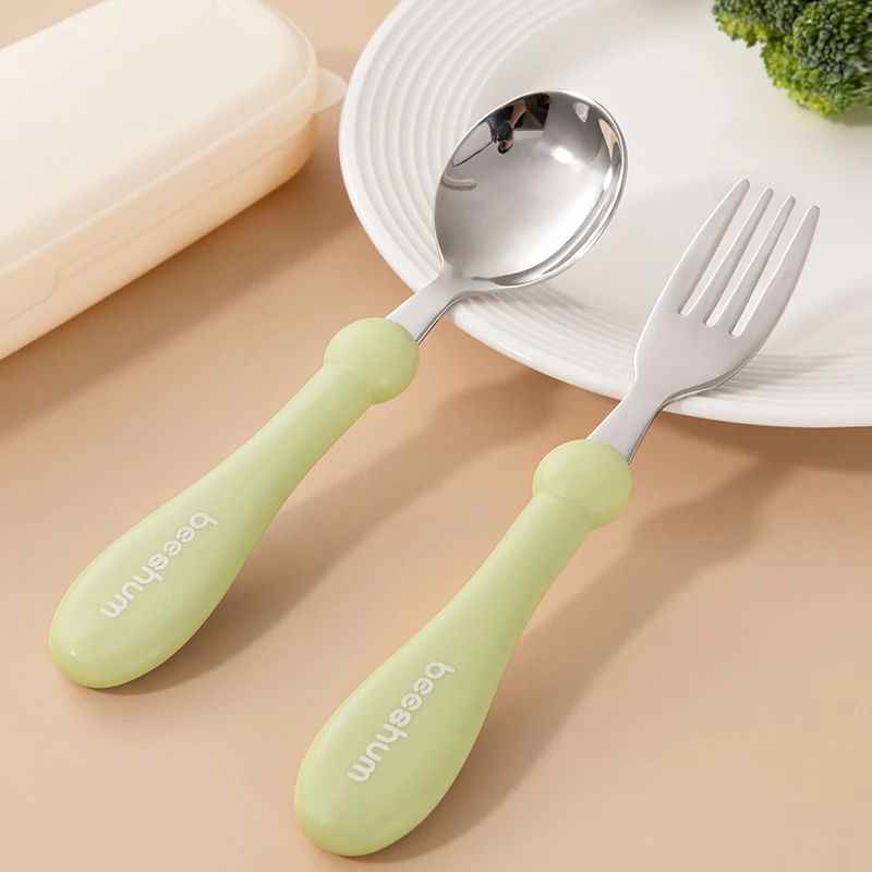 

Вилка-ложка из нержавеющей стали для обучения еде