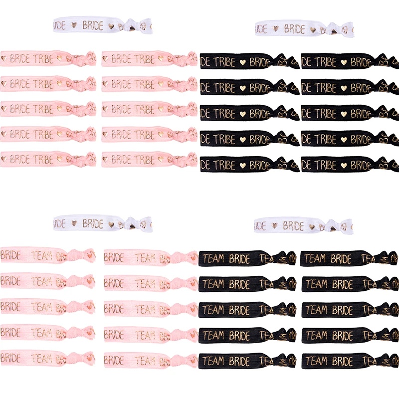 

11pcs Wedding Decorations Team Bride Bachelorette Party Bracelet Bride To Be Decor Accessories Hen Party Bridal Shower gift
