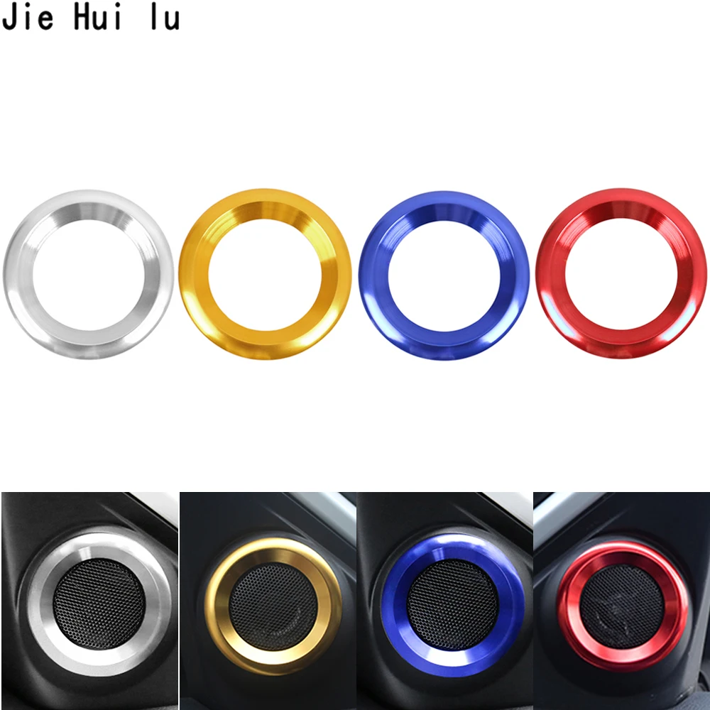 

1X декоративный громкий динамик с круглой отделкой, анодированная алюминиевая Автомобильная дверь, магнитола для Honda Civic 2016, 2017, 2018, 2019